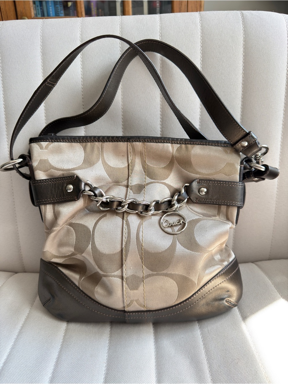 Vintage Y2K Coach Signature Shoulder Bag